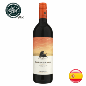 VINO TORO BRAVO MERLOT TEMPLANILLO 750 ML